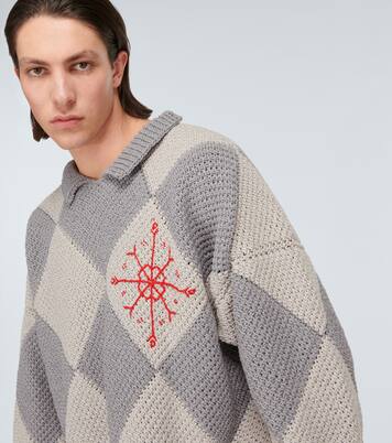 Embroidered cotton sweater | Adish