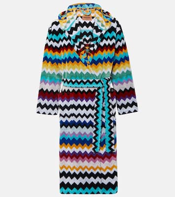 Cyrus Zigzag cotton terry bathrobe | Missoni