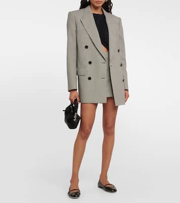 Elisa embellished suede ballet flats | Jimmy Choo