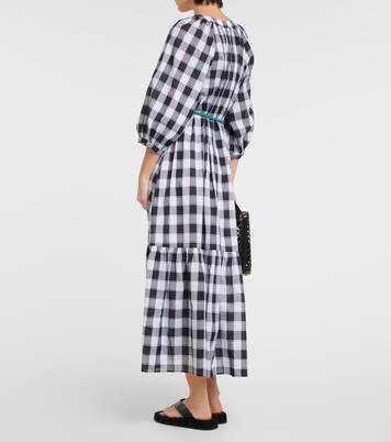 فستان ميدي من القطن بطبعات Chess | Eres