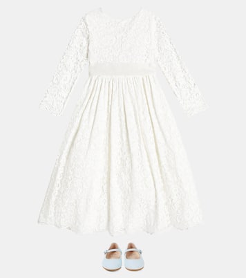 Abito in pizzo di misto cotone | Il Gufo