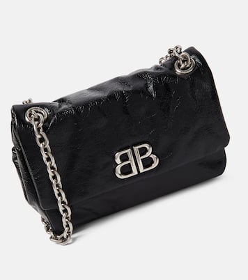 Monaco Mini BB leather shoulder bag | Balenciaga