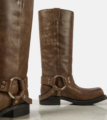 Leather biker boots | Acne Studios