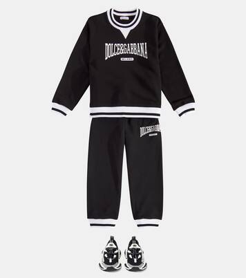 Logo cotton jersey sweatshirt | Dolce&Gabbana Kids
