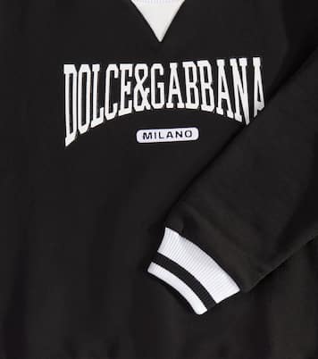 Logo cotton jersey sweatshirt | Dolce&Gabbana Kids