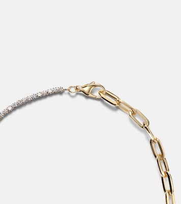 Link 18kt gold chain necklace with diamonds | Bucherer Fine Jewellery
