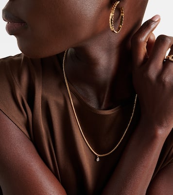 Collana Franco in oro 18kt con diamanti | Anita Ko