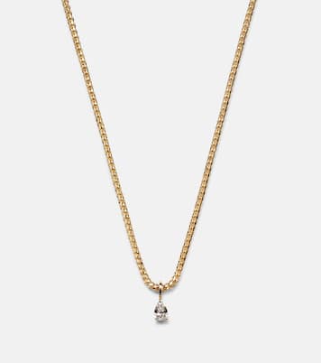 Collana Franco in oro 18kt con diamanti | Anita Ko