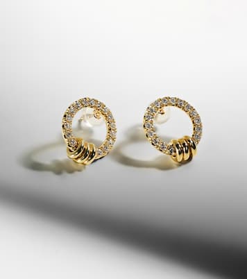 Sidra 18kt gold earrings with diamonds | Spinelli Kilcollin
