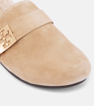 Mules Mellow in suede e shearling | Tory Burch