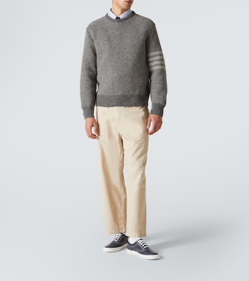 Heritage leather sneakers | Thom Browne
