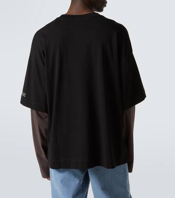 Camiseta en jersey de algodón con logo | Dries Van Noten
