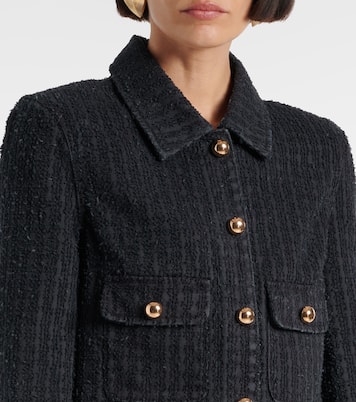 Embellished cropped denim jacket | Self-Portrait