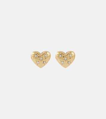 Jadon crystal-embellished heart earrings | Jennifer Behr