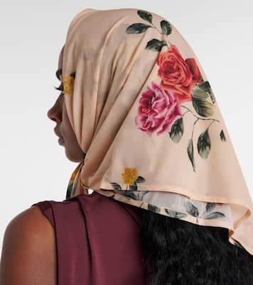 Foulard in misto seta con stampa | Magda Butrym