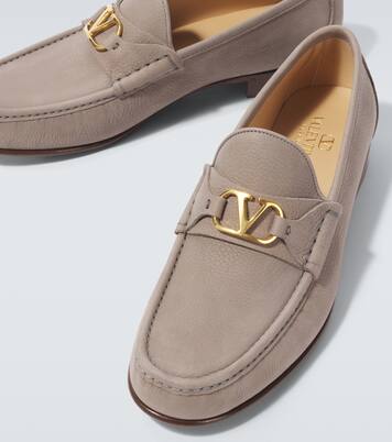 VLogo leather loafers | Valentino Garavani