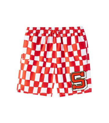Checked swim trunks | Stella McCartney Kids