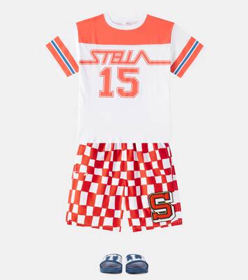 Checked swim trunks | Stella McCartney Kids