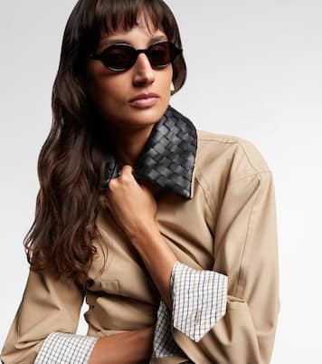 Occhiali da sole ovali Classic | Bottega Veneta