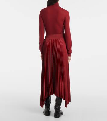 Ade plissé crêpe midi skirt | Joseph