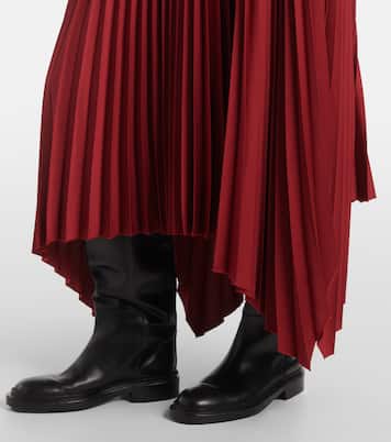 Ade plissé crêpe midi skirt | Joseph