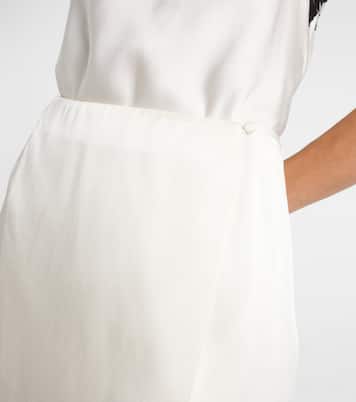 Midirock aus Satin mit Spitze | Stella McCartney