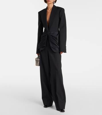 High-Rise-Hose aus Wolle | Stella McCartney