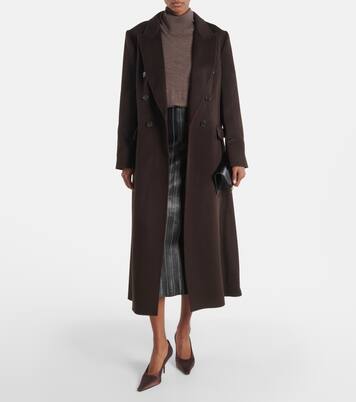Double-breasted wool and cashmere coat | Victoria Beckham