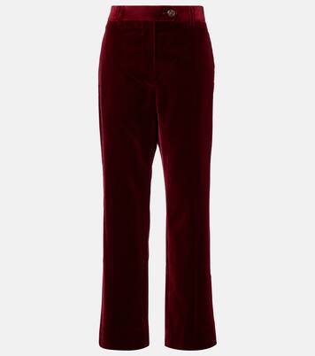 Nana cotton velvet straight pants | Blazé Milano