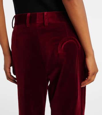 Nana cotton velvet straight pants | Blazé Milano