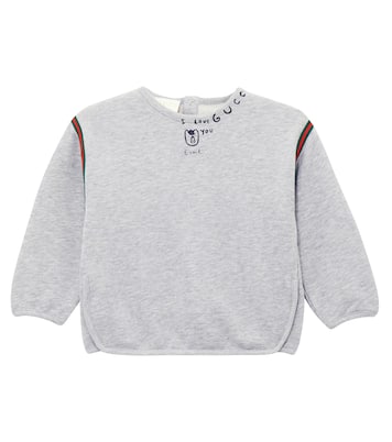 Baby printed cotton fleece sweatshirt | Gucci Kids