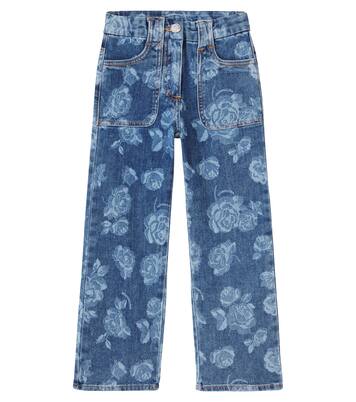 Jeans regular con stampa floreale | Monnalisa