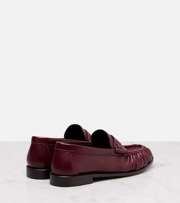 Le Loafer Cassandre leather penny loafers | Saint Laurent