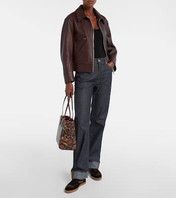Leopard-print leather shopper | Christian Louboutin