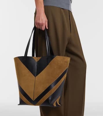 Pot Cabas suede and leather tote bag | Phoebe Philo