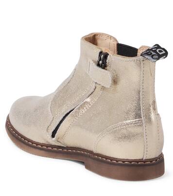 Botas chelsea City Jodzip de piel metalizada | Pom d'Api