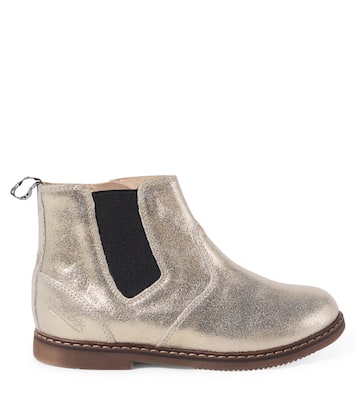 Botas chelsea City Jodzip de piel metalizada | Pom d'Api