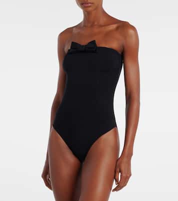 DressCode bow-detail bandeau swimsuit | Eres
