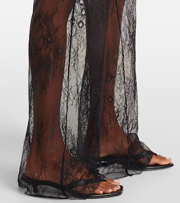 Pantalones anchos Allen de encaje translúcido | Bananhot