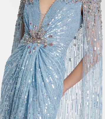 Symphony embellished caped gown | Jenny Packham