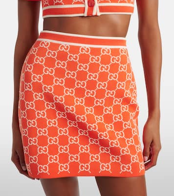 GG cotton jacquard miniskirt | Gucci