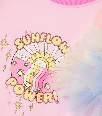 Sunflower Power printed cotton T-shirt | Tutu Du Monde