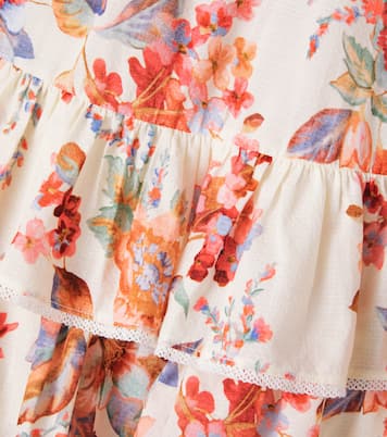 Robe Awaken en coton à fleurs | Zimmermann Kids