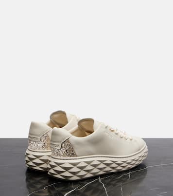 Baskets Diamond Light Maxi en cuir | Jimmy Choo
