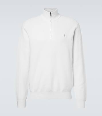 Logo cotton half-zip sweater | Polo Ralph Lauren