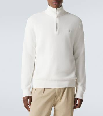 Logo cotton half-zip sweater | Polo Ralph Lauren
