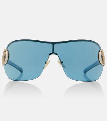 Half Horsebit shield sunglasses | Gucci