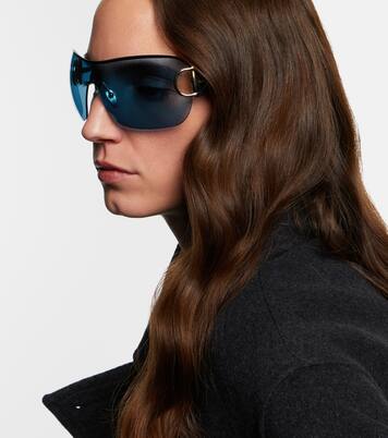 Half Horsebit shield sunglasses | Gucci