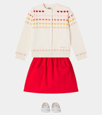 Laligne jacquard cotton cardigan  | Bonton