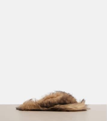 Shearling thong sandals | Dolce&Gabbana